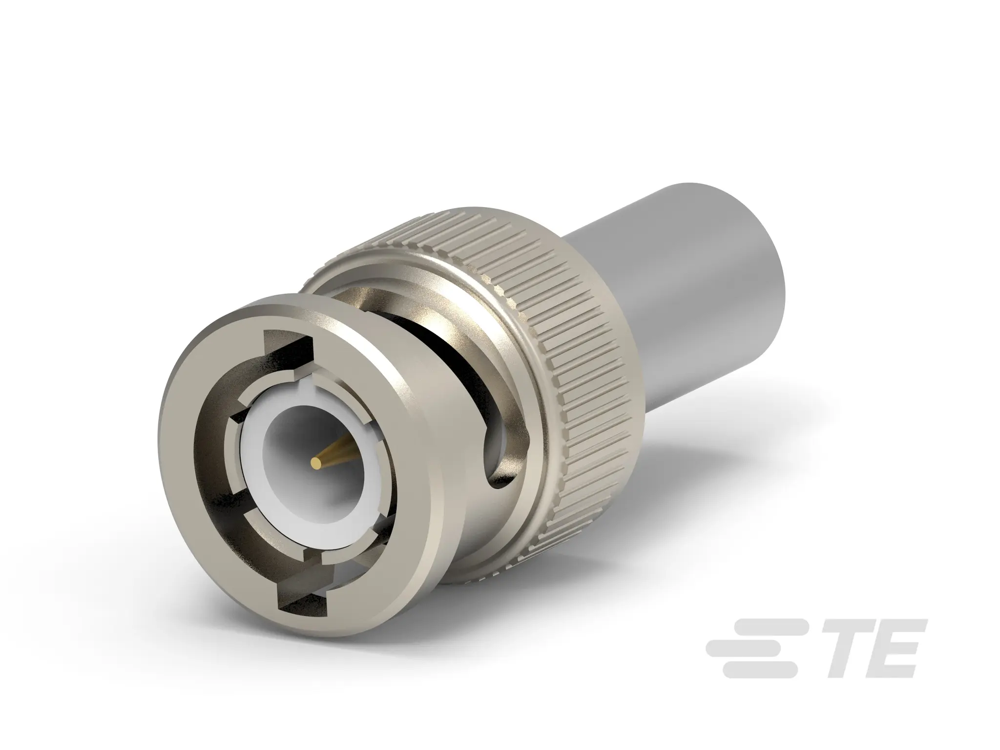 Produktfoto 1 von TE Connectivity 2211 Stecker Koaxialsteckverbinder BNC-Steckverbinder, Kabel, für RG58, RG58A, RG58B, RG58C-Kabel, 50 Ω