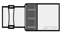 Produktfoto 1 von TE Connectivity 2058 Stecker Koaxialsteckverbinder BNC-Steckverbinder, Plug-In Löt-Anschluss, 75Ω, Gerade
