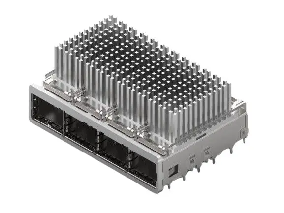 TE Connectivity zQSFP+/QSFP28 Steckbarer E/A-Steckverbinder QSFP, 4-fach