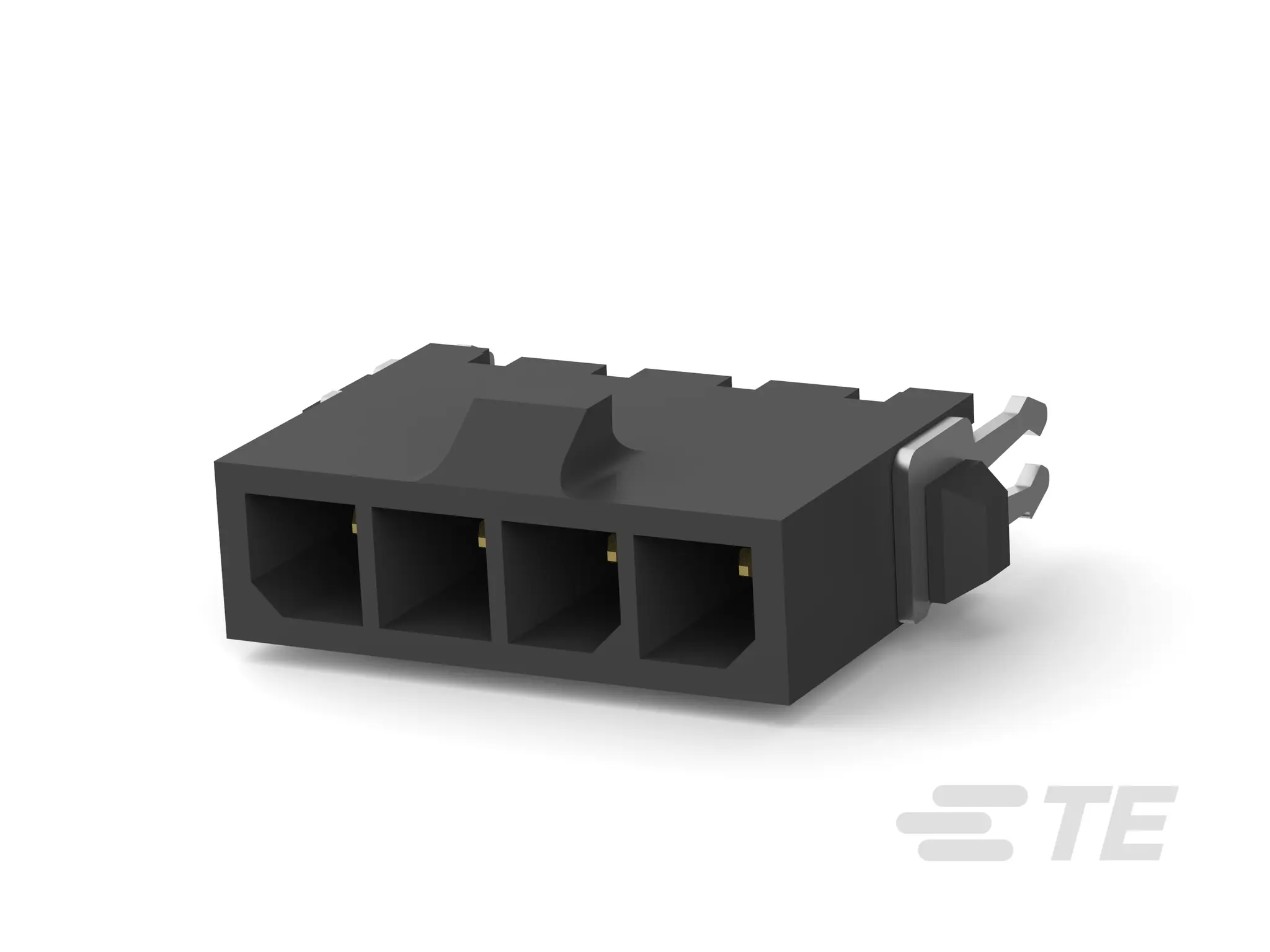 TE Connectivity Micro MATE-N-LOK Leiterplattenleiste Vertikal, 4-polig / 1-reihig, Raster 3 mm Raster Platine,
