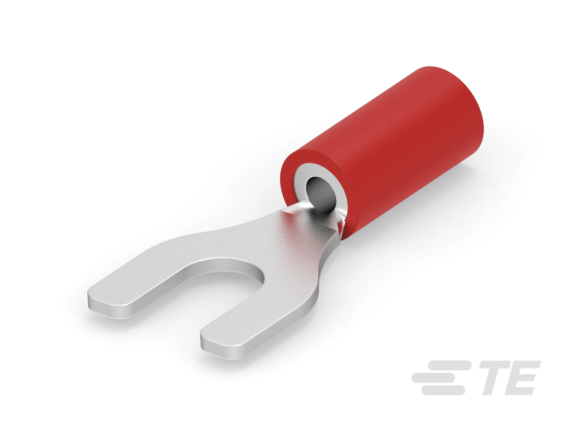 Produktfoto 1 von TE Connectivity PLASTI-GRIP Flachsteckhülse, Rot, Isoliert