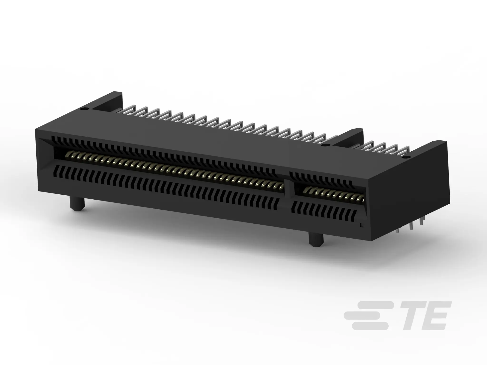 Produktfoto 1 von TE Connectivity Serie Crown Edge Kantensteckverbinder Stecker, 1 mm, 98-polig, gewinkelt, Platine Lot