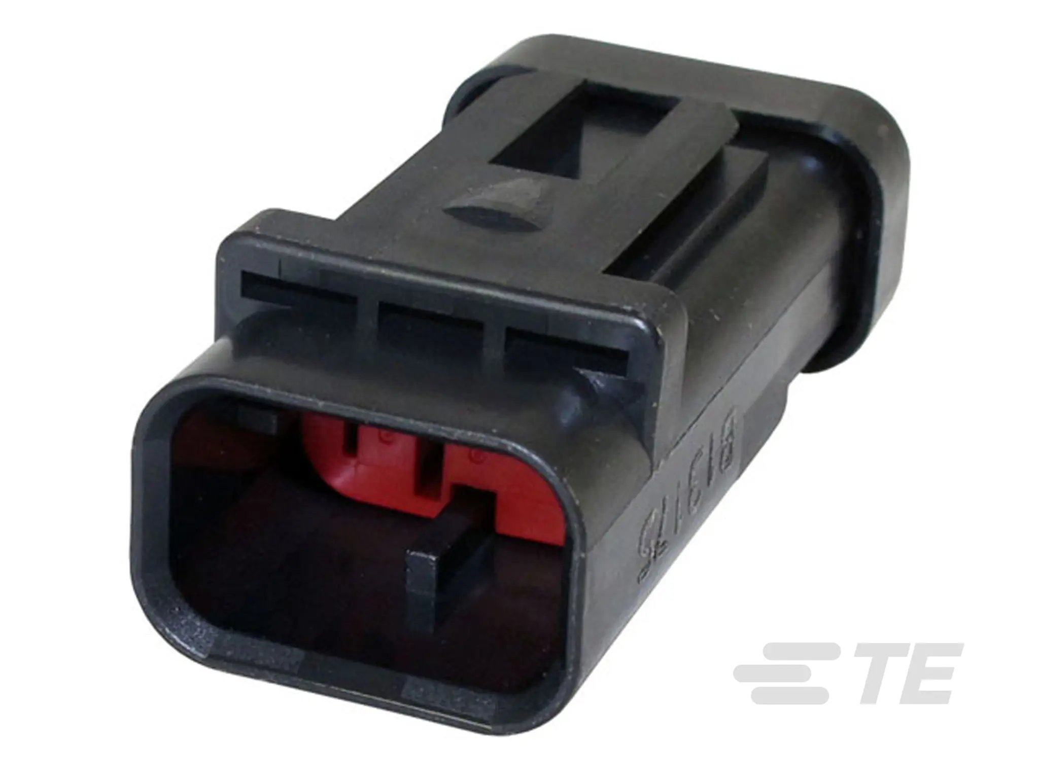 Produktfoto 1 von TE Connectivity AMPSEAL 16 Serie Gehäusekappe Glasfaserverstärktes Polybutylenterephthalat, Stecker, Gerade, 3-polig,
