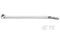 Produktfoto 1 von TE Connectivity Nylon Kabelbinder Hochleistungs-Kabelbinder Schwarz 7.7mm x 390 mm