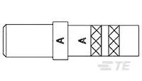 Produktfoto 1 von TE Connectivity AMP GPR Stift Rundsteckverbinderkontakt Stift Stecker Größe 20