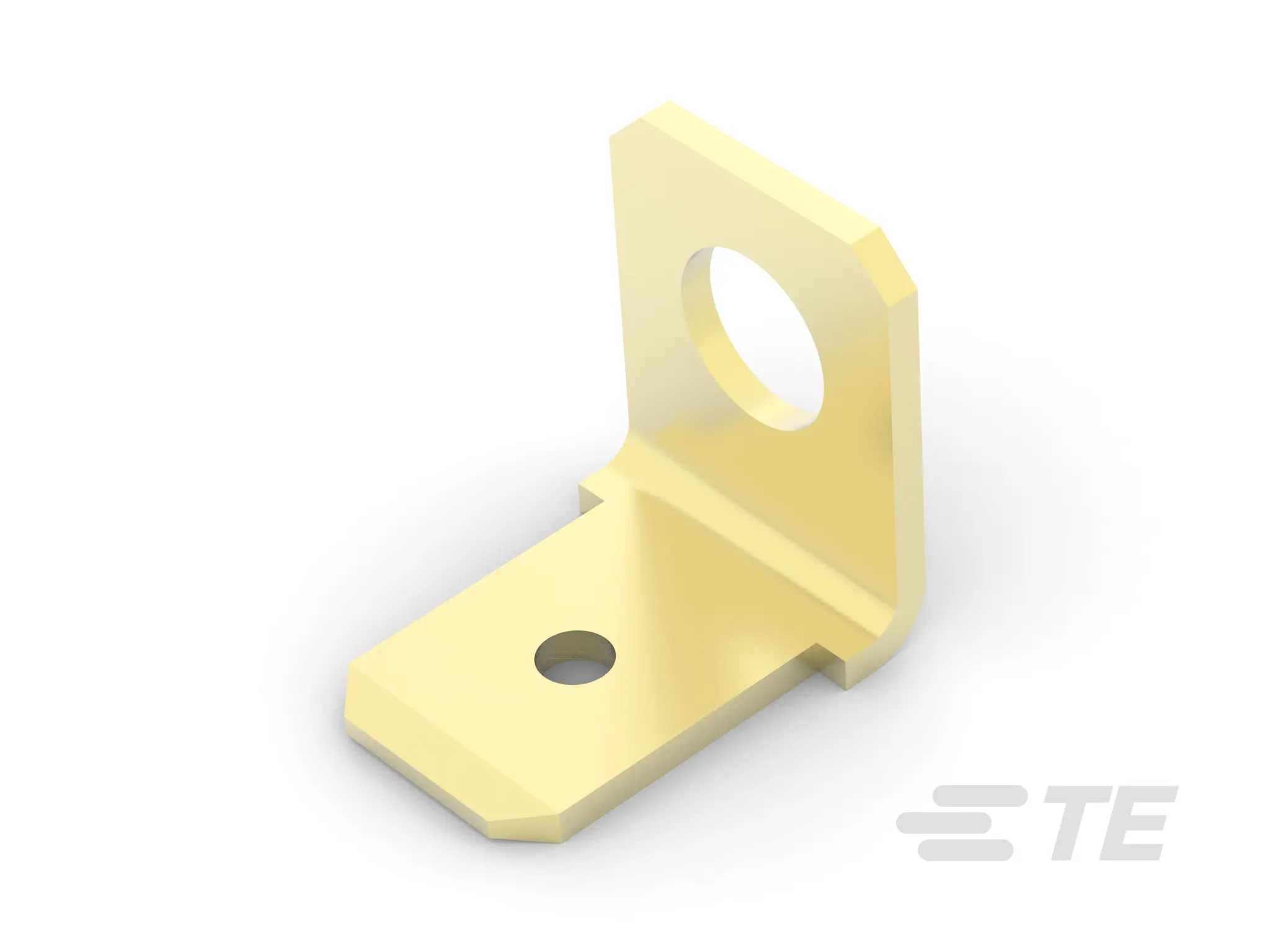 Produktfoto 1 von TE Connectivity Faston Flachsteckhülse, Gold, Unisoliert, 6.35 mm