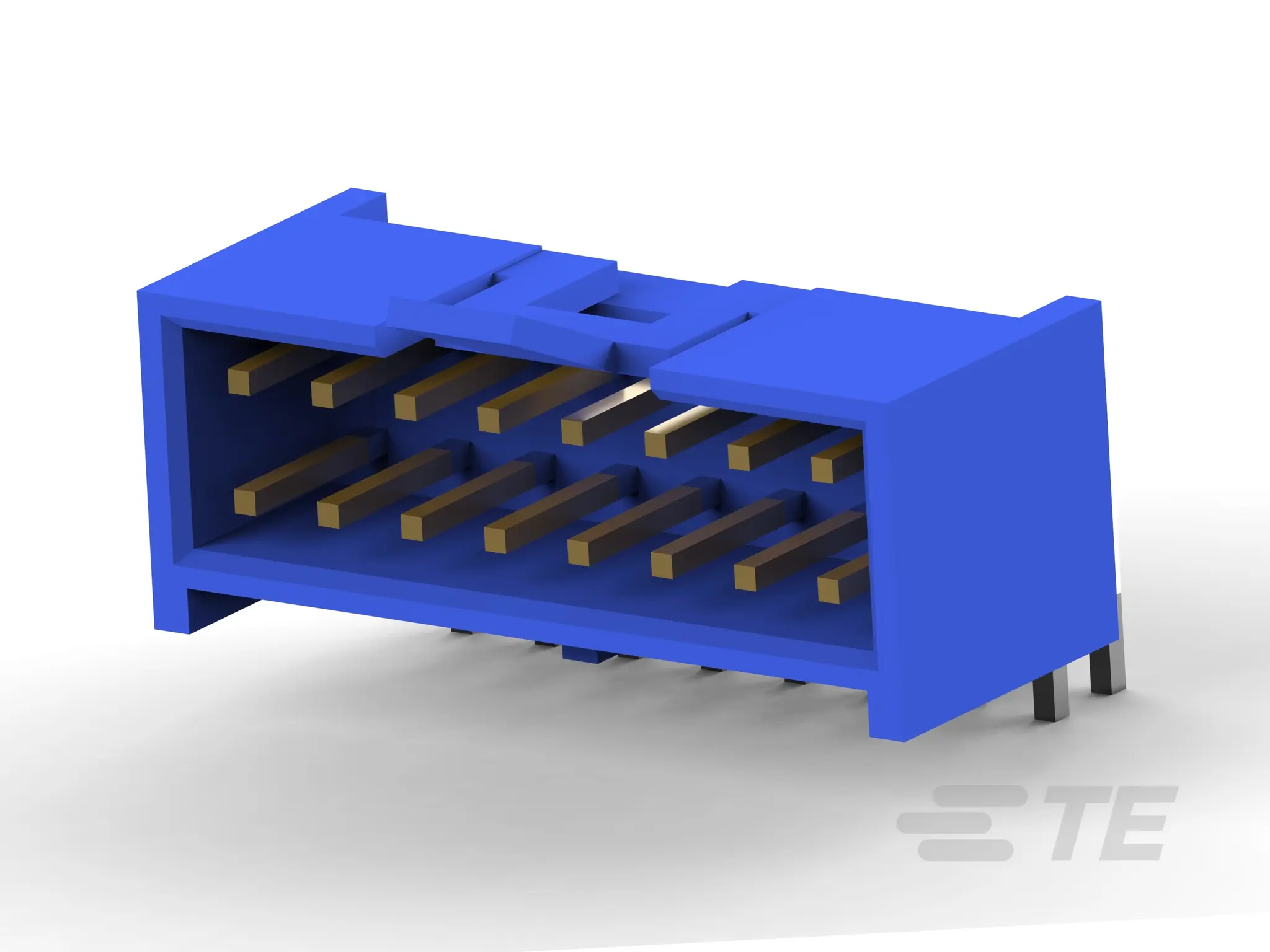 Produktfoto 1 von TE Connectivity FLEXPAC, Platine gewinkelt FPC-Steckverbinder, 16-polig Stecker / 2-reihig, Raster 2.54 mm, Lot
