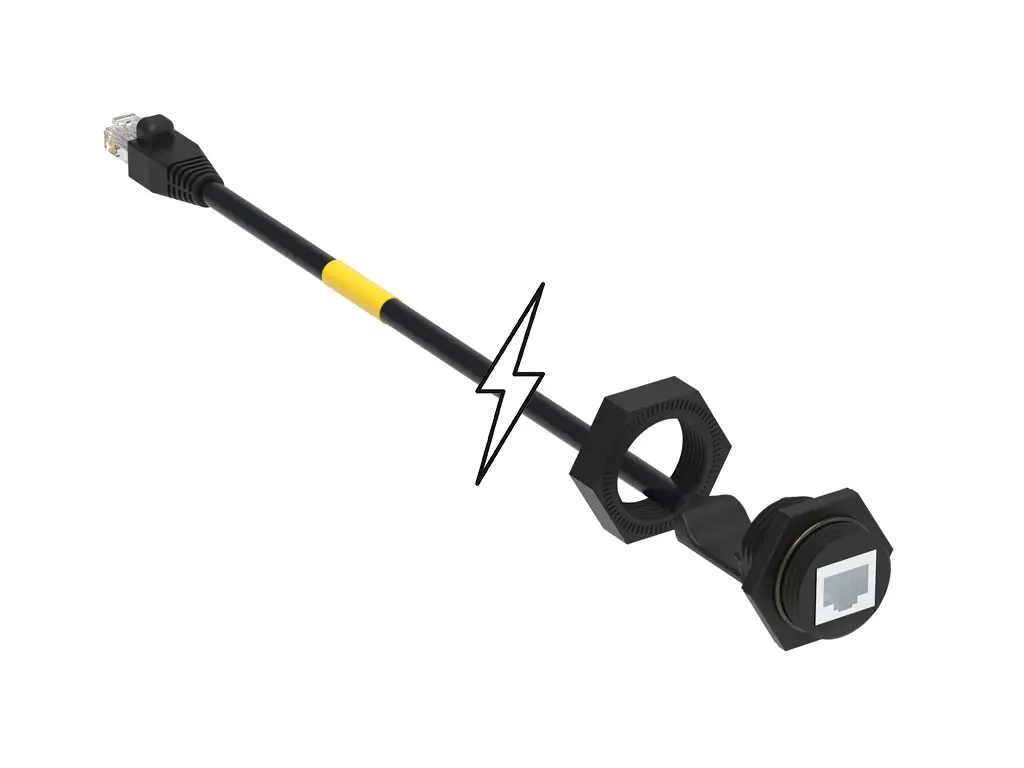 Produktfoto 1 von Molex 130055 Ethernet-Kabel, 300 mm, Schwarz Abgeschirmt, ABS