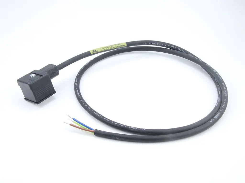 Produktfoto 1 von Molex 12104, 2-polig konfektioniertes Sensorkabel, DIN 43650 Form A, Pigtail, Rechtwinklig, Rechtwinklig Stecker /