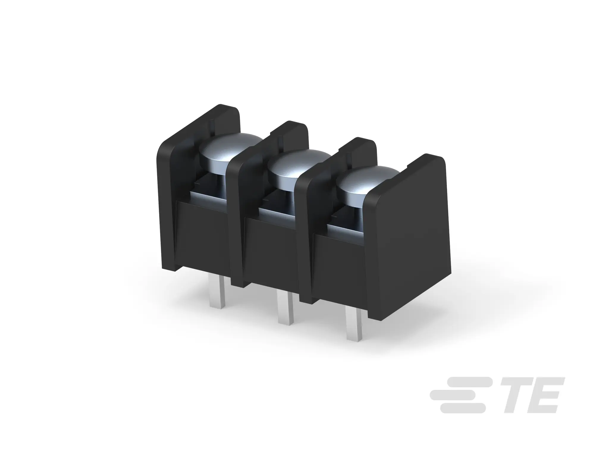 Produktfoto 1 von TE Connectivity Klemmstreifen Vertikal 3-Kontakte Kupferlegierung 1-reihig, Raster 8.26mm, 300 V Zinn / 20A