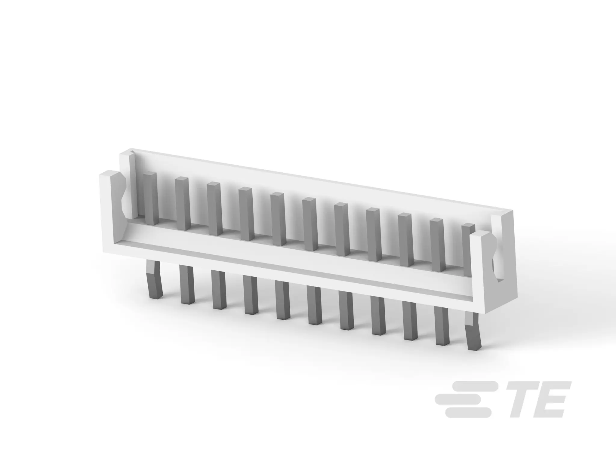 Produktfoto 1 von TE Connectivity AMP HPI Leiterplatten-Stiftleiste Vertikal, 11-polig / 1-reihig, Raster 2.5mm, Ummantelt, Unisoliert