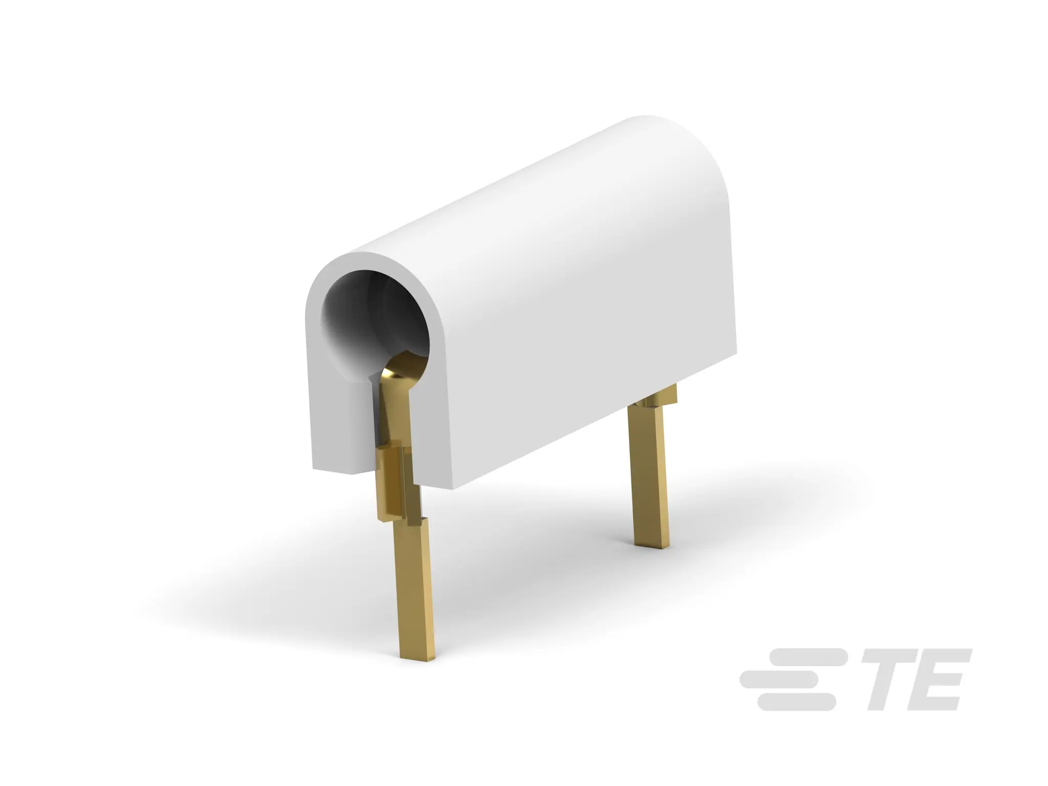 Produktfoto 1 von TE Connectivity Weiß Elektrisches Prüf- und Messzubehör, Kontakt Gold