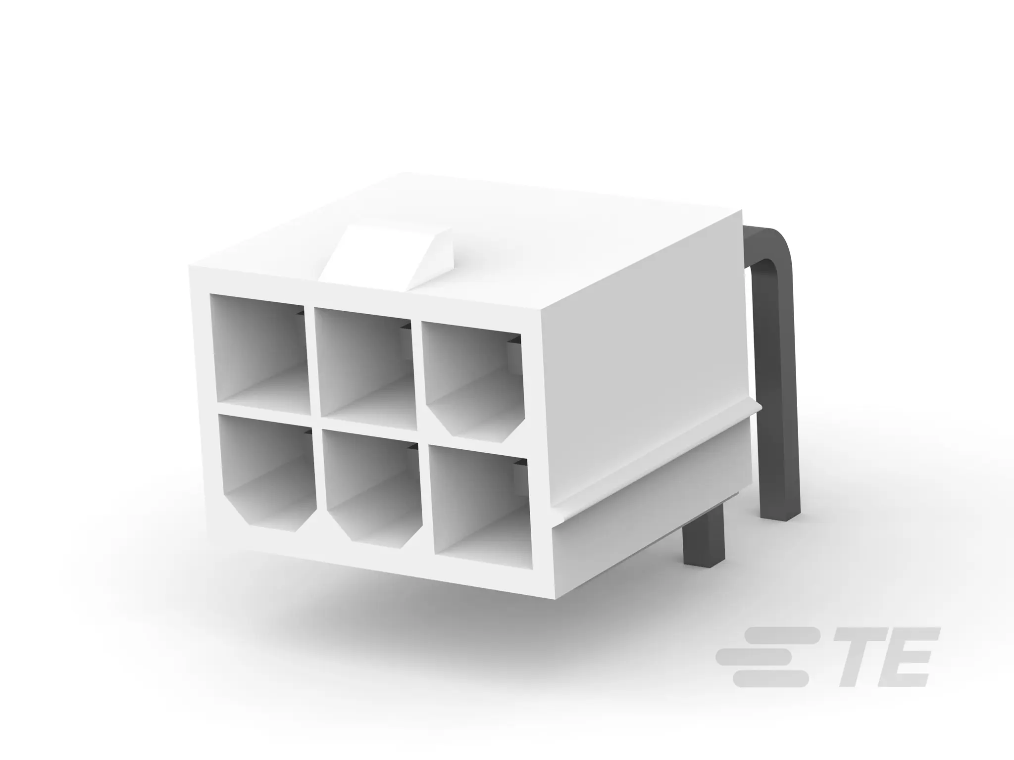 Produktfoto 1 von TE Connectivity VAL-U-LOK Leiterplattenleiste gewinkelt, 6-polig / 2-reihig, Raster 4.2 mm Raster Platine, Kabel-Kabel,