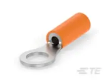 Produktfoto 1 von TE Connectivity PIDG Ringkabelschuh, Isoliert 18 AWG, Orange, 16 AWG max.AWG, aussen ø 5 mm, M5
