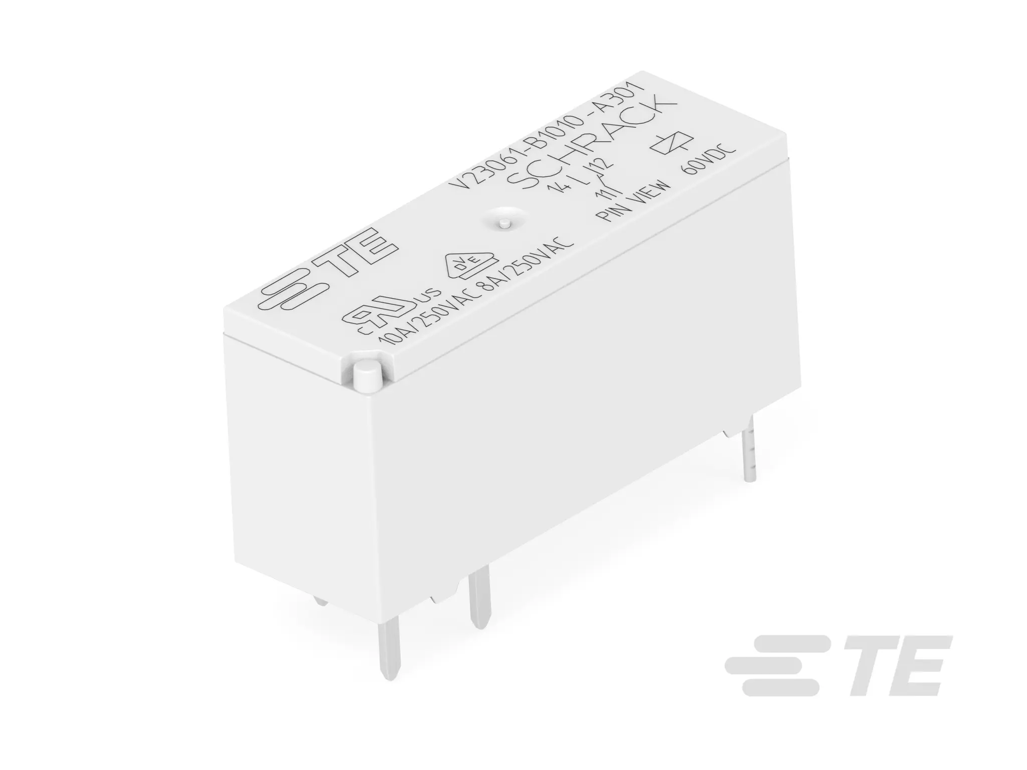 Produktfoto 1 von TE Connectivity SCHRACK Low Power PCB Relays Elektromechanisches Interfacerelais 60V, 1-poliger Wechsler