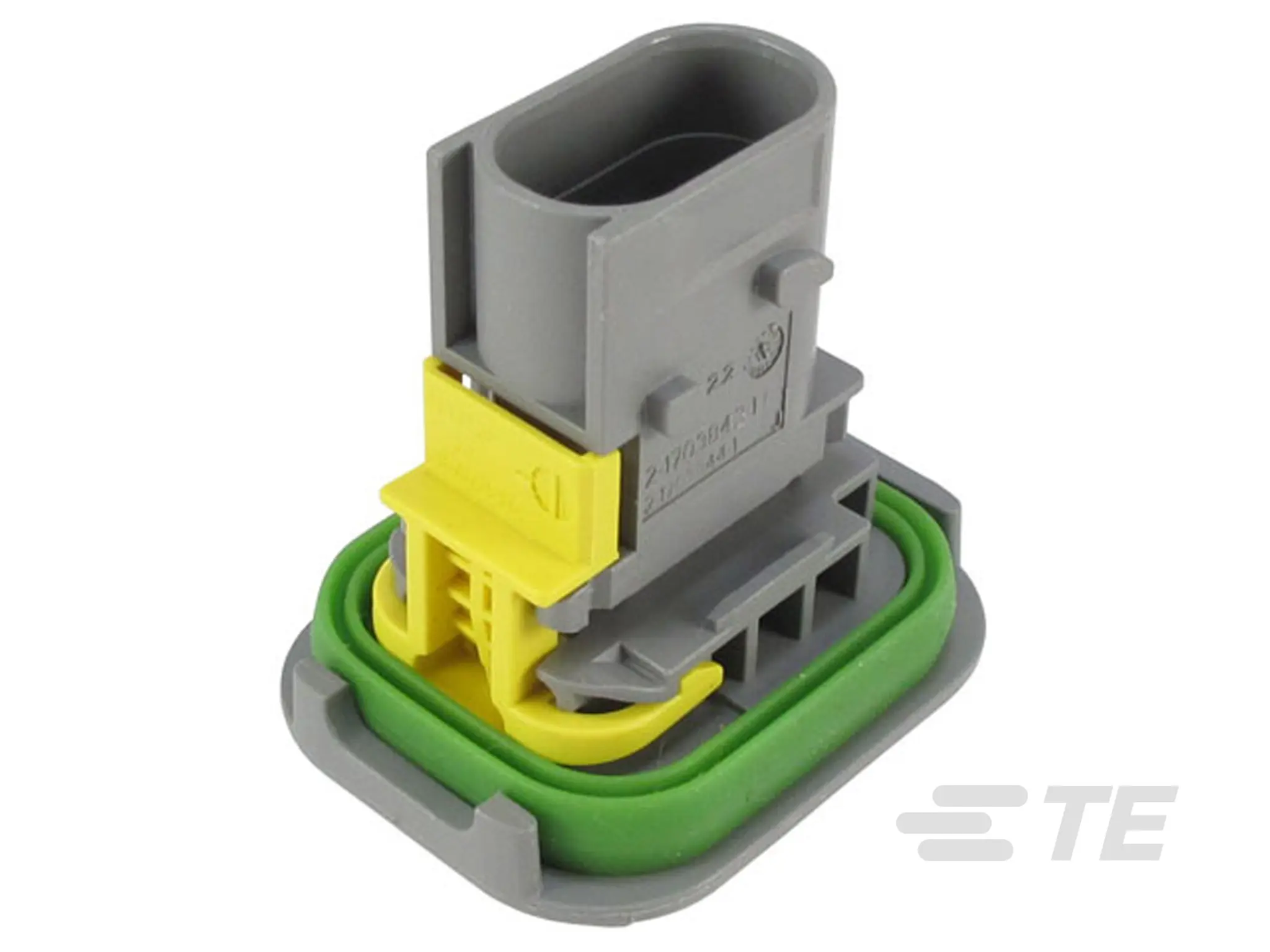 Produktfoto 1 von TE Connectivity 2-1703843-1 Serie Gehäuse für Steckeranschlüsse Glasfaserverstärktes Polybutylenterephthalat, Stecker,