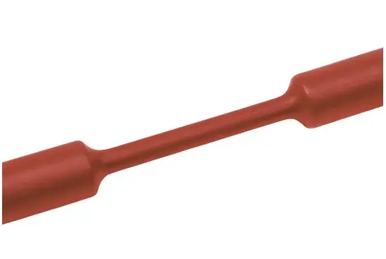Produktfoto 1 von HellermannTyton TF31 Standard-Wärmeschrumpfschlauch, Polyolefin vernetzt Rot, Ø 24 mm Schrumpfrate 3:1, Länge 30m