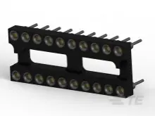 Produktfoto 1 von TE Connectivity IC-Buchse DIP-Gehäuse Prüfbuchse 2.54 mm Raster 20-polig 2-reihig Vertikal