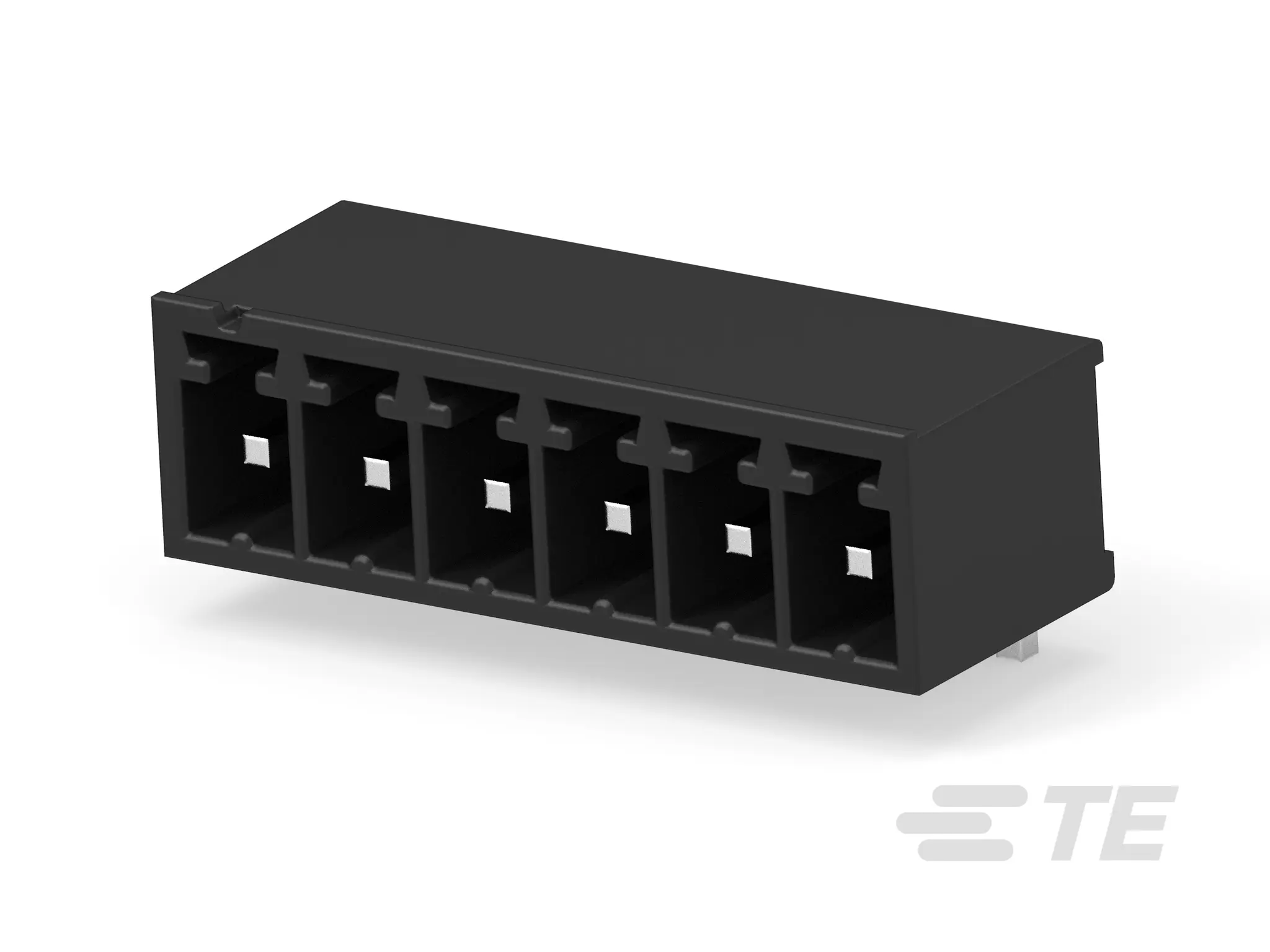 Produktfoto 1 von TE Connectivity Buchanan Steckbarer Klemmenblock Header 6-Kontakte 3.81mm-Raster gewinkelt