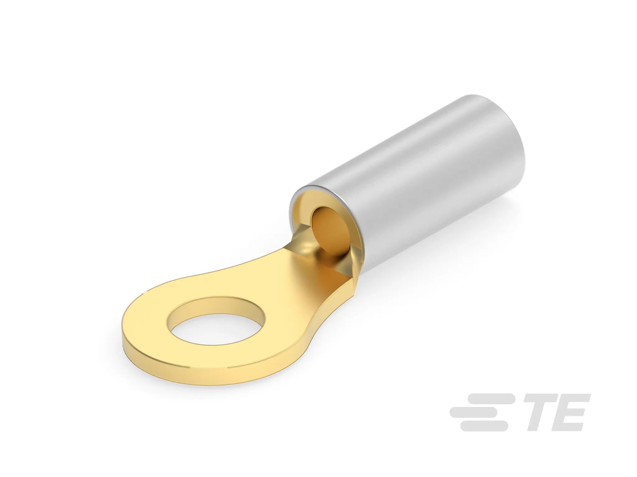 Produktfoto 1 von TE Connectivity STRATO-THERM DIAMOND GRIP Ringkabelschuh, Unisoliert 22 AWG, Gold, 16 AWG max.AWG, innen ø 3.68 mm, M3.5