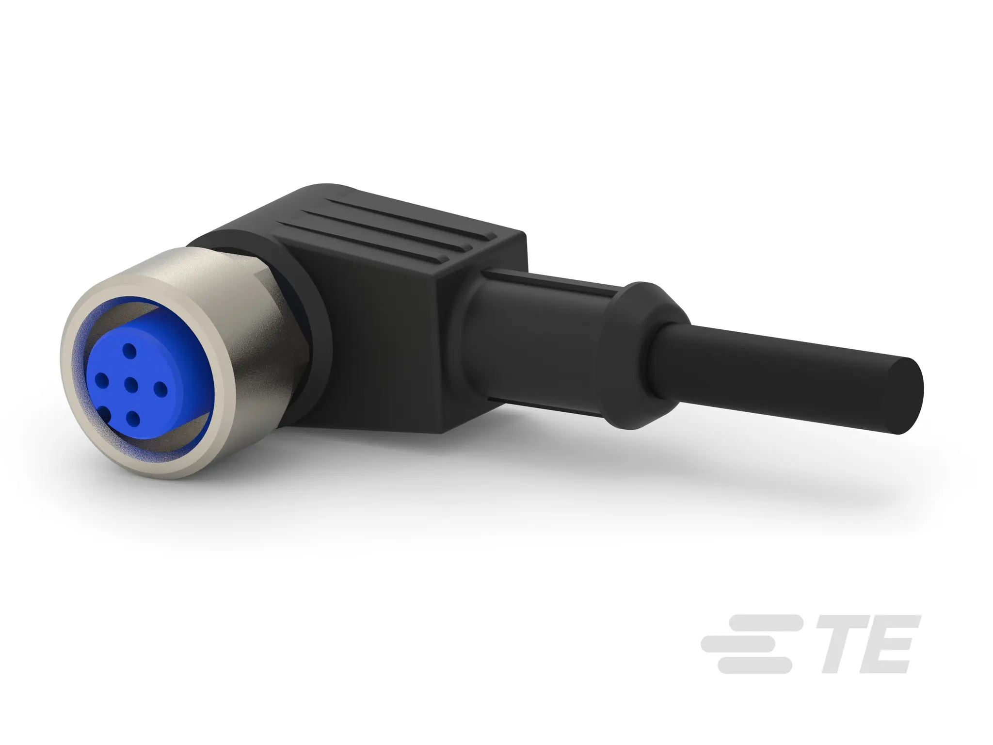 Produktfoto 1 von TE Connectivity 227, 3-polig Sensor-Betätigungselementkabel, M12, Rechtwinklig Buchse / M12, Länge 5 m
