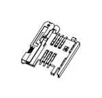 Produktfoto 1 von Molex 91228 Speicherkarte Steckverbinder für Speicherkarten Leiterplatte, Raster 2.54 mm, Push-Push