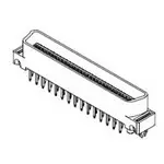 Produktfoto 1 von Molex 71661 Gehäuse, Stecker, Hochtemperaturfestes Thermoplastmaterial, 68-polig
