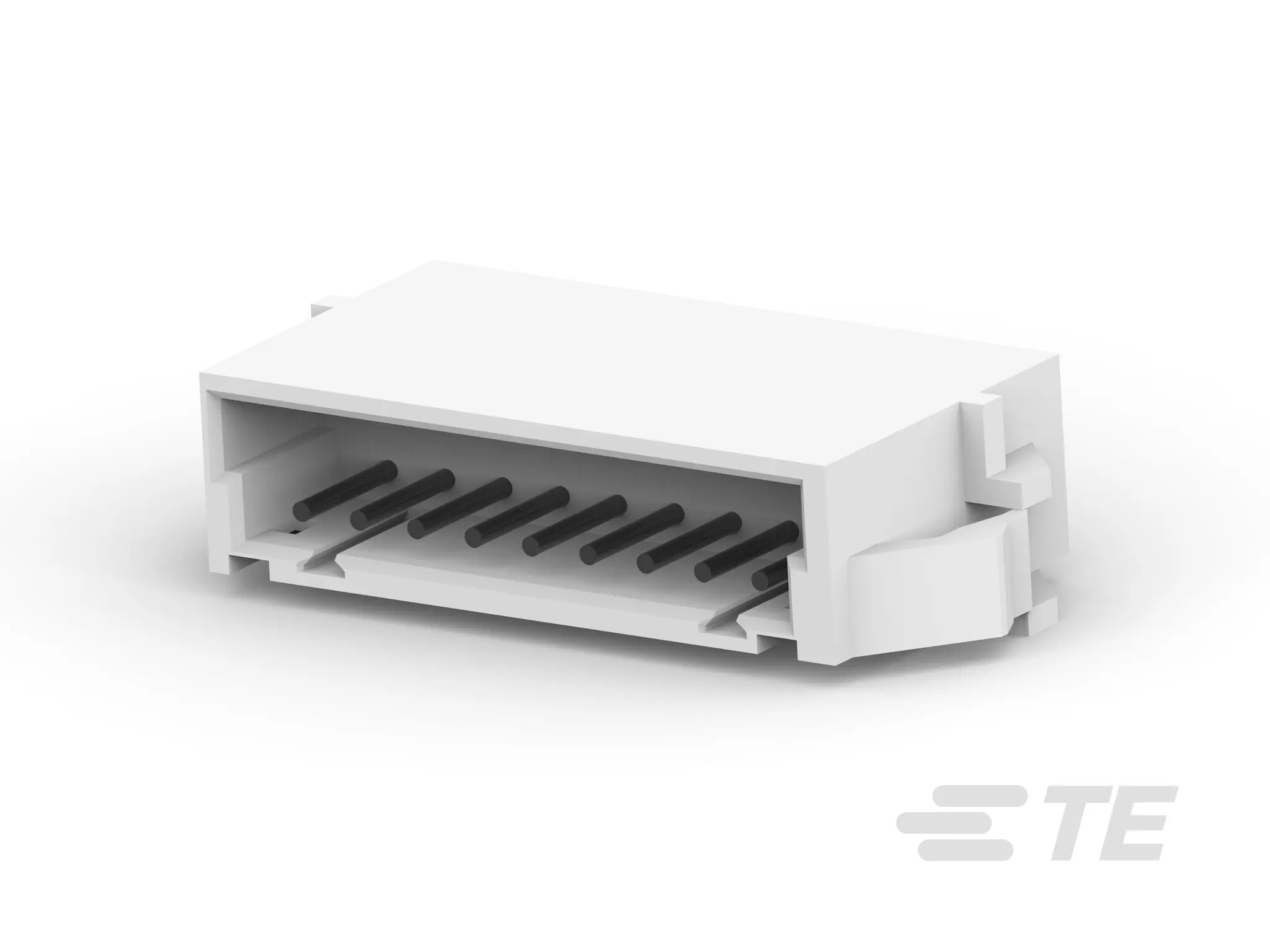 TE Connectivity AMP CT Leiterplattenleiste, 9-polig / 1-reihig, Raster 2 mm Raster Panel, Kabel zu Panel, Ummantelt