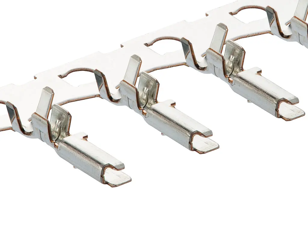 Produktfoto 1 von Molex 502438 Crimp-Anschlussklemme für CLIK-Mate einreihige Steckergehäuse, Stecker Crimpbefestigung 26 AWG, Zinn 22 AWG
