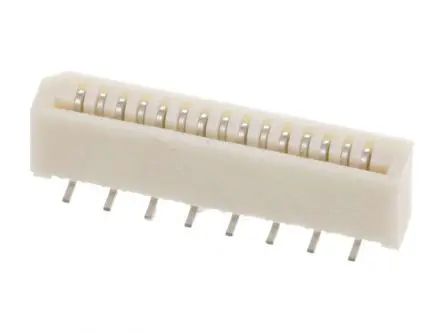 Produktfoto 1 von Molex 52808 Leiterplattenleiste Vertikal, 15-polig, Raster 1 mm Raster Oberfläche, Ummantelt
