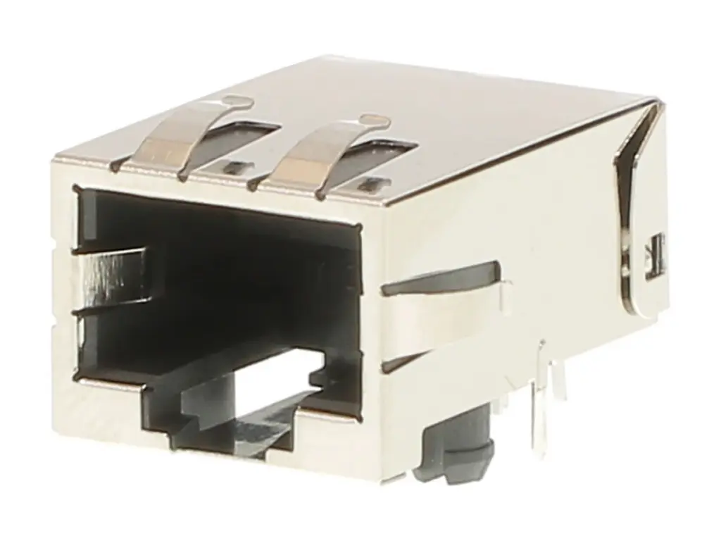 Molex 44661 Buchse Cat5e, Cat.5 Ethernet-Steckverbinder, 1-Port 8-polig Abgeschirmt Durchsteckmontage gewinkelt