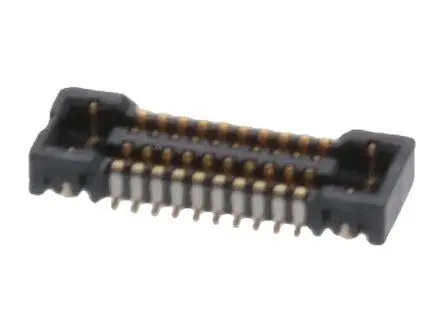 Produktfoto 1 von Molex 50242 Leiterplattenbuchse Vertikal Platine 20-polig / 2-reihig, Raster 0.4 mm SMD