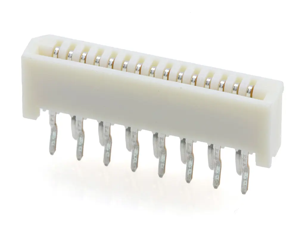 Produktfoto 1 von Molex 52806-1510, SMD gewinkelt FPC-Steckverbinder, 15-polig, Raster 0.3 mm, Unterseite
