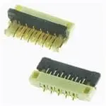 Produktfoto 1 von Molex 503566-1100, SMD gewinkelt FPC-Steckverbinder, 11-polig / 1-reihig, Raster 0.3 mm, Unterseite