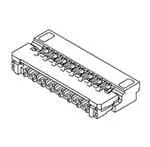 Molex 503566-1300, SMD gewinkelt FPC-Steckverbinder, 13-polig / 1-reihig, Raster 0.3 mm, Unterseite