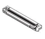 Produktfoto 1 von Molex 502790-8091, Oberfläche gewinkelt FPC-Steckverbinder, 80-polig / 1-reihig, Raster 0.5 mm, SMD
