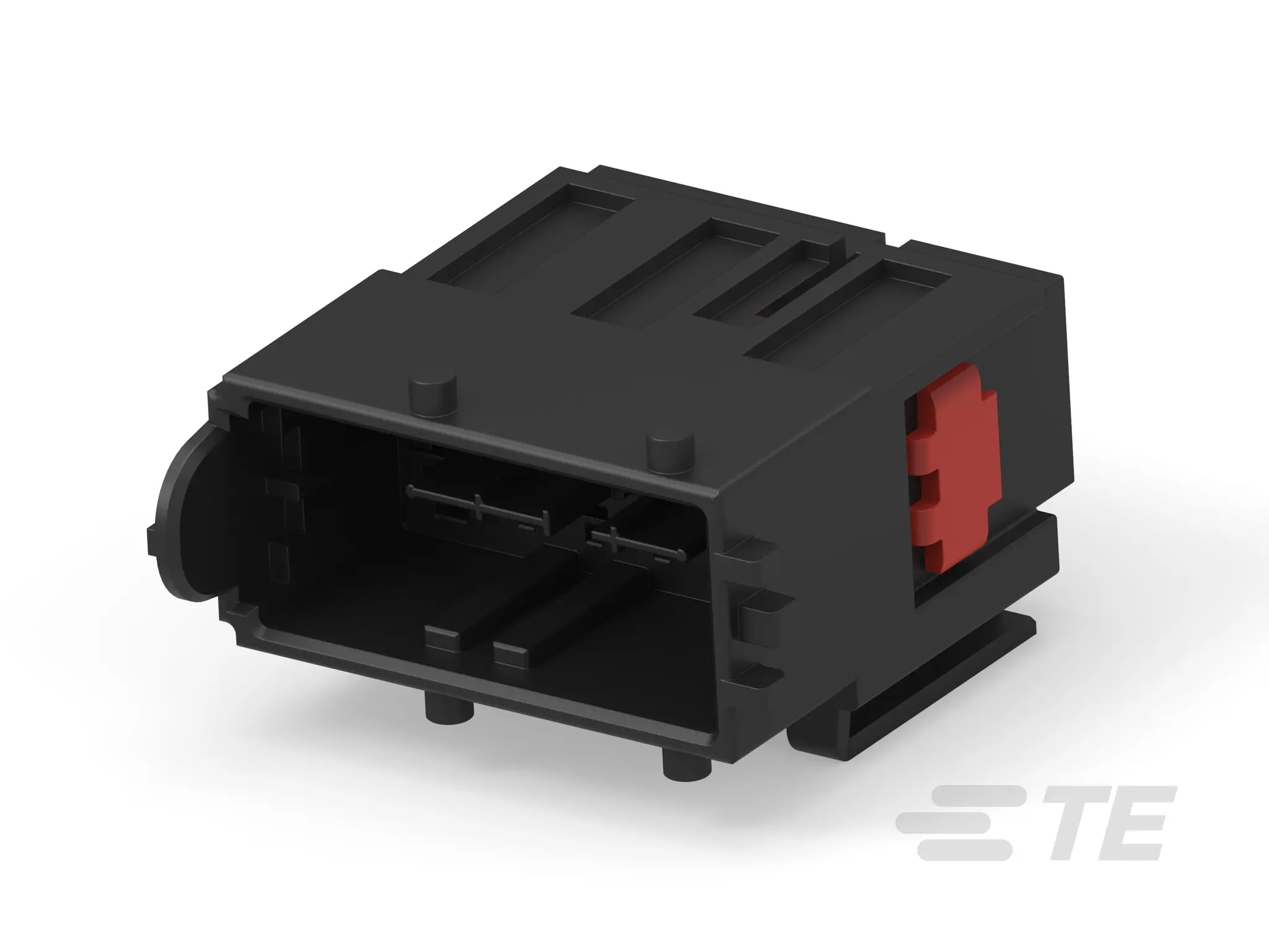 Produktfoto 1 von TE Connectivity 284858-1 Serie Gehäuse für Steckeranschlüsse Polyamid 66 mit 20 % Glasfaser, Stecker, Gerade, 12-polig,
