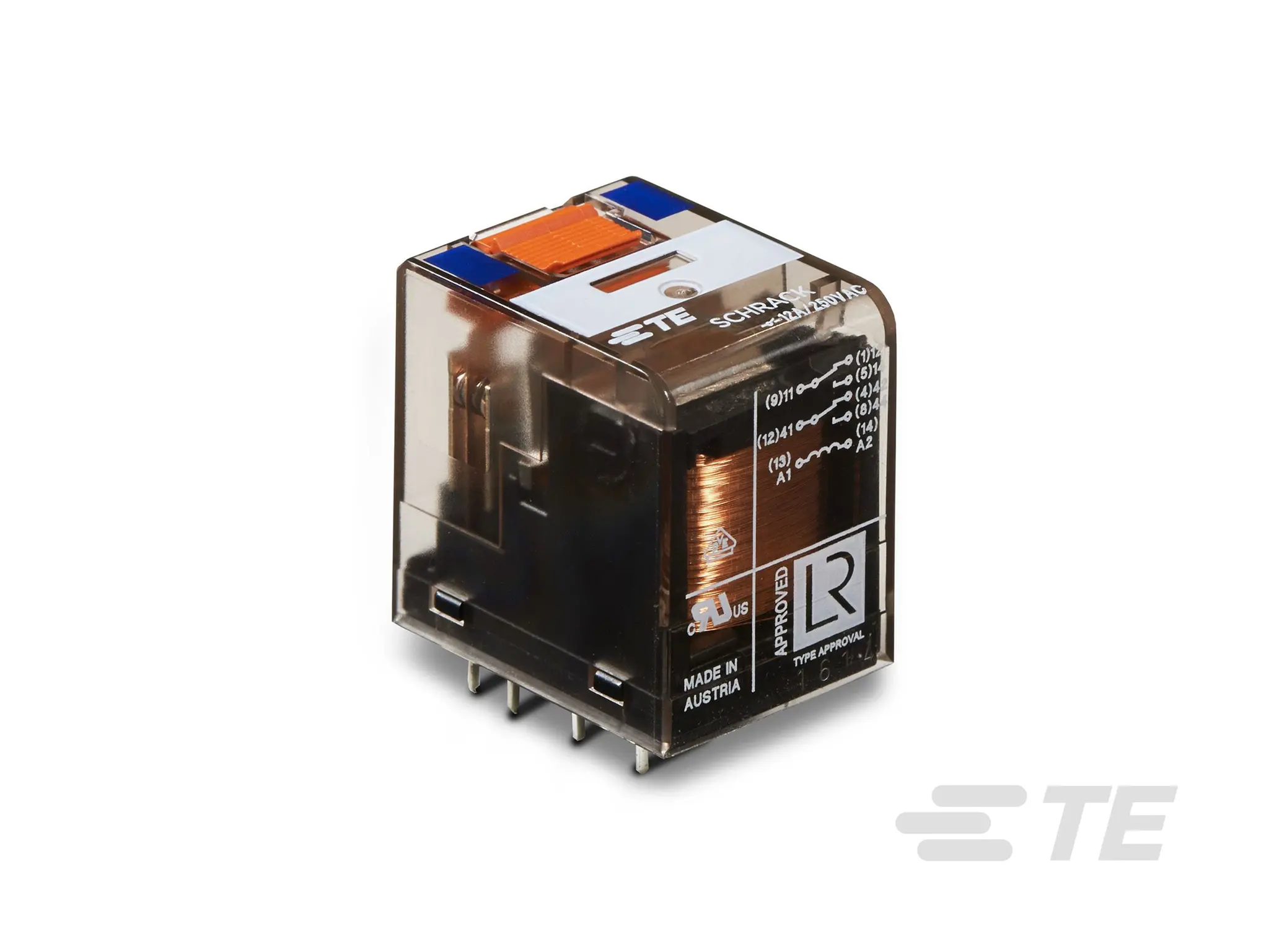 Produktfoto 1 von TE Connectivity 12V dc Spule 2-poliger Wechsler Printrelais 12A
