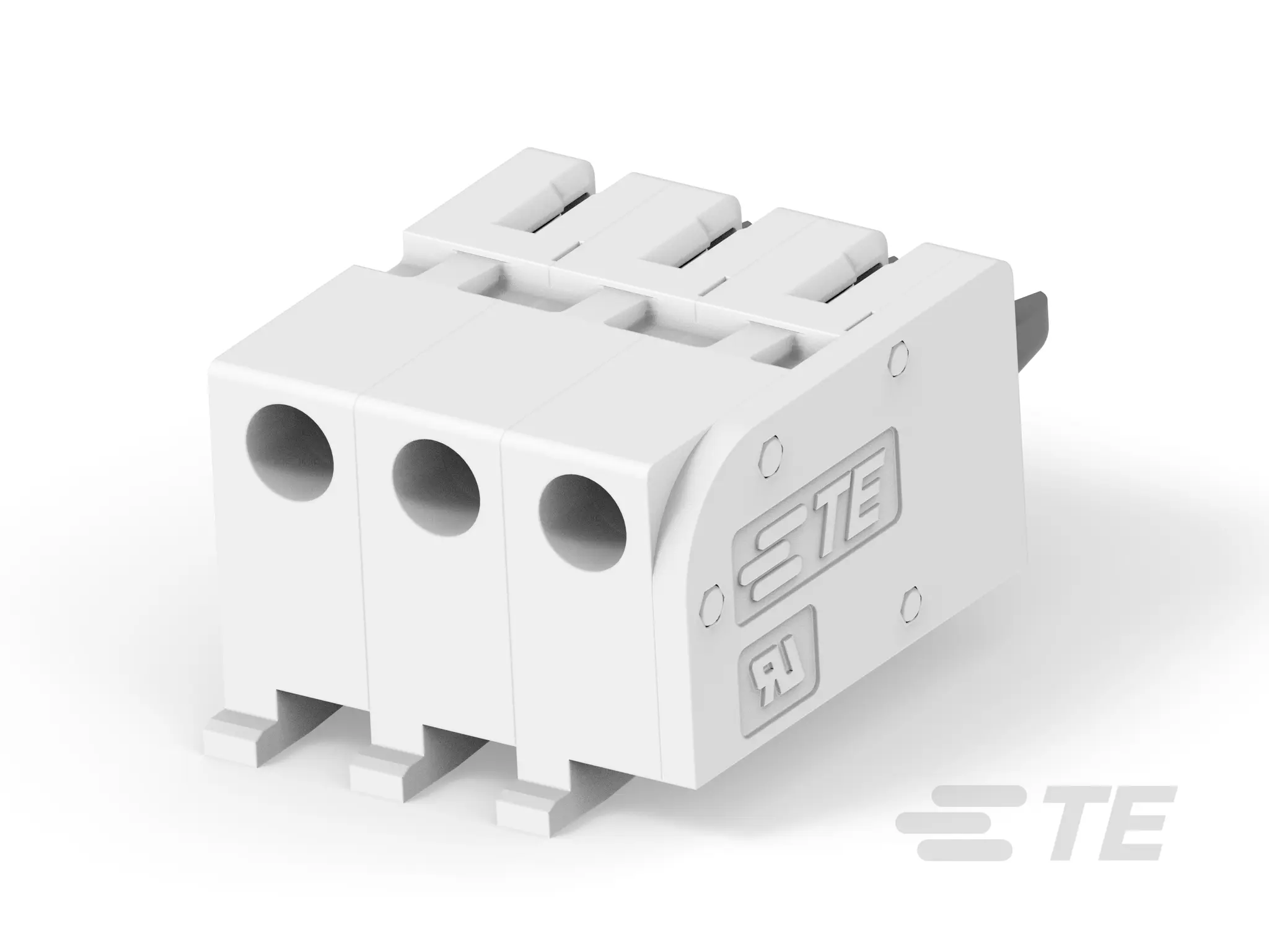 Produktfoto 1 von TE Connectivity 284065-2 Leiterplattensteckverbinder gewinkelt, Draht, 3-polig / 1-reihig, Raster 5 mm