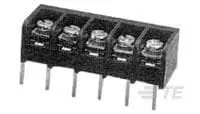 Produktfoto 1 von TE Connectivity Klemmstreifen gewinkelt 1-reihig 20A, Raster 8.26 mm, 150 V, 300 V 4-40