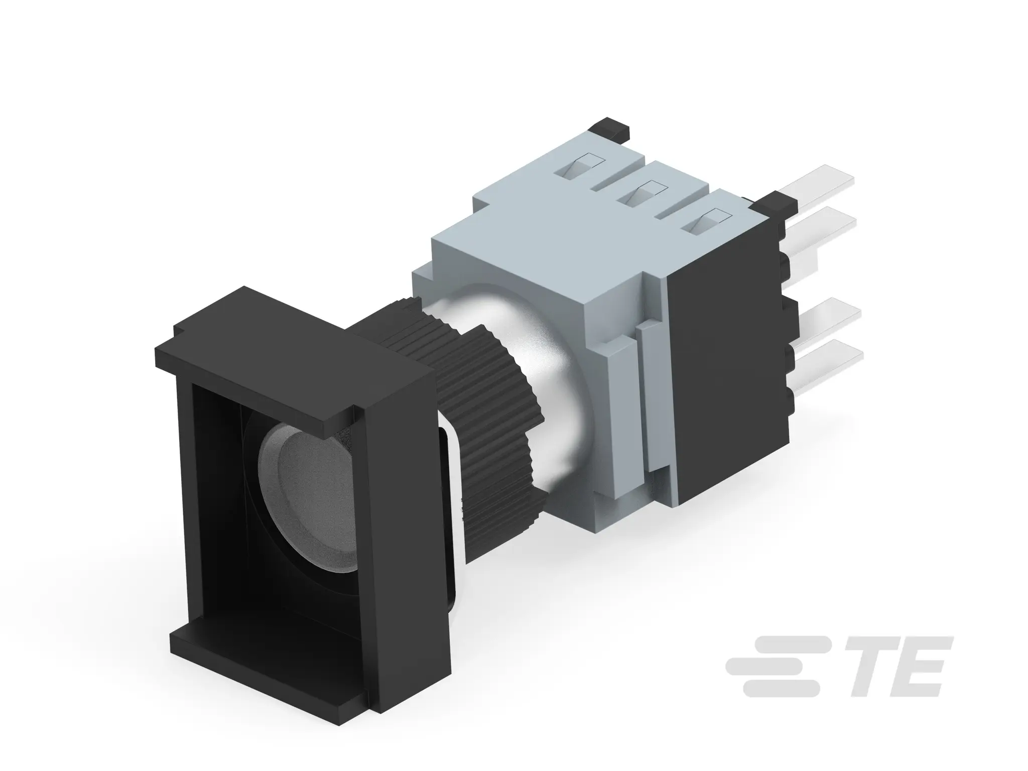 Produktfoto 1 von TE Connectivity Alcoswtich Druckschalter Beleuchtet Push-Push Ø 16 mm, 1 Schließer/1 Öffner / 5A 24 V dc 24 V ac, IP67