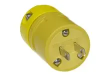 Produktfoto 1 von Molex Netzstecker Frei hängend 15A, 2, NEMA 1-15, 125 V Gelb Steckbar, für Vereinigte Staaten