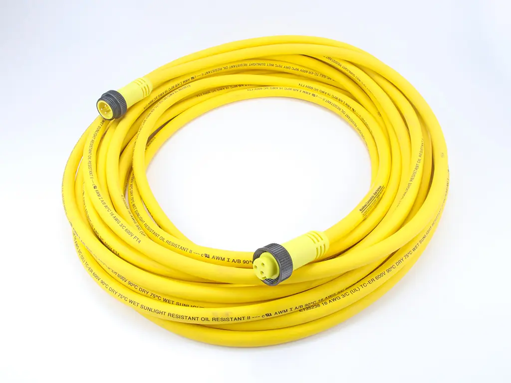 Produktfoto 1 von Molex 130010, 3-polig konfektioniertes Sensorkabel, Gerade Stecker 3 / Gerade Buchse, Länge 12 m