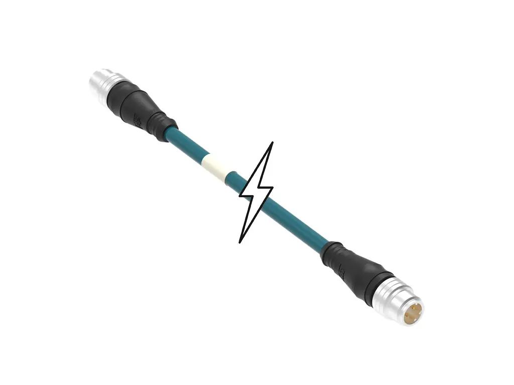 Produktfoto 1 von Molex Brad Micro-Change, 4-polig konfektioniertes Sensorkabel, M12, M12, Gerade, Gerade Stecker 4 / M12, M12, Gerade,