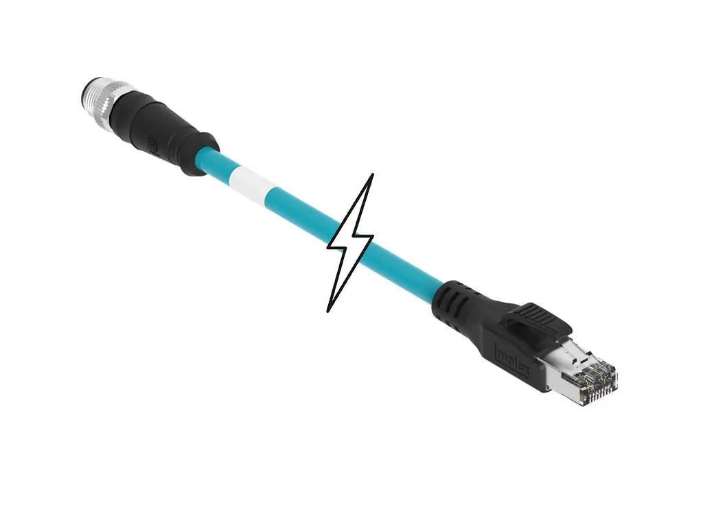 Produktfoto 1 von Molex 120108 Cat5e Ethernet-Kabel, 20 m, Blaugrün Ungeschirmt Ungeschirmt, Aussen ø 6.10 mm Außen-ø , Thermoplastisches