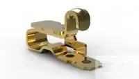 Produktfoto 1 von TE Connectivity Erdungskontakt 1 mm Klemmbefestigung Gold