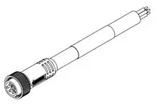 Produktfoto 1 von Molex 130006, 5-polig konfektioniertes Sensorkabel, Gerade Stecker / Anschlusslitze, Länge 5 m