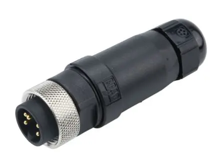 Produktfoto 1 von Molex 130017 Miniature Industrie-Rundsteckverbinder Stecker 5-polig Stecker 8A Kabel IP67