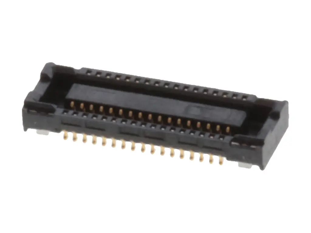 Produktfoto 1 von Molex 51338 Leiterplattenbuchse Vertikal Platine 34-polig / 2-reihig, Raster 0.4 mm SMD