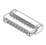 Molex 503566-0900, SMD gewinkelt FPC-Steckverbinder, 9-polig / 1-reihig, Raster 0.3 mm, Unterseite